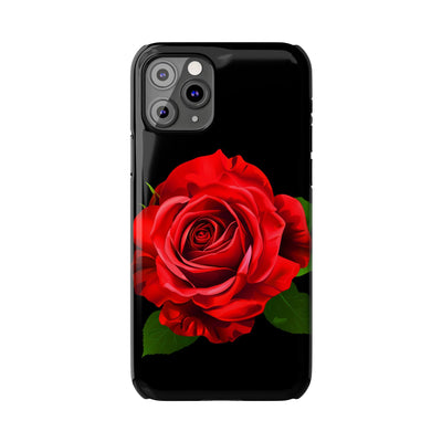 Slim Red Rose Flowers Gift for Her Cute Phone Cases for Iphone 16 Pro Max | iPhone 15 Case | iPhone 15 Pro Max Case, Iphone 14, Iphone 14 Pro Max, Iphone 13 12 11 8 7