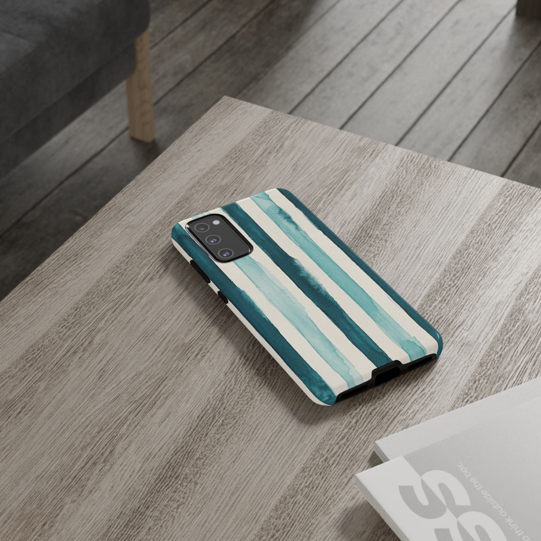 Tough Cute Green Stripes Phone Case, for IPhone 17 Pro Max | Iphone 17 Air, Iphone 16, IPhone 15, 14 13 12, Samsung Galaxy S26, S25, S24, S23