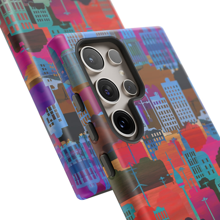 Cute Samsung Case | Cool Iphone Case | Summer City Skyline, Samsung S24, S23, S22, S21, IPhone 15 Case | Iphone 14 Case, Iphone 13 Case - Studio40ParkLane