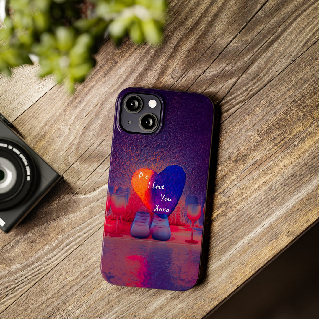 Slim Cute Phone Cases for Iphone - | iPhone 15 Case | iPhone 15 Pro Max Case, Iphone 14 Case, Iphone 14 Pro Max, Iphone 13, PS I Love You Heart - Studio40ParkLane