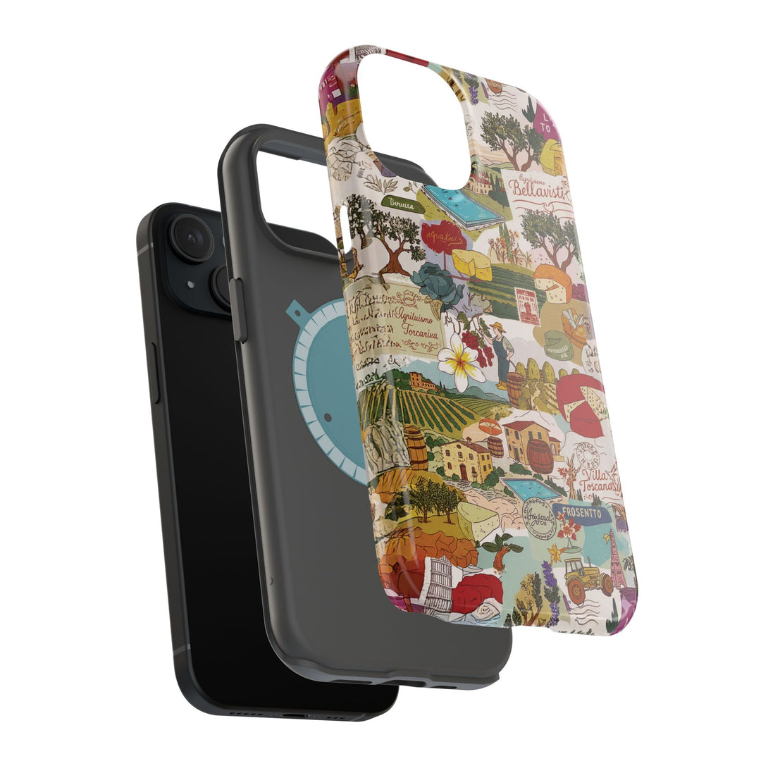 Italy Tuscany Coquette Collage Tough Magsafe Cute Phone Cases for Iphone | iPhone 17 Pro Max Case, Iphone 16, Iphone 15 14 13 12 11 10 9 - Studio40ParkLane