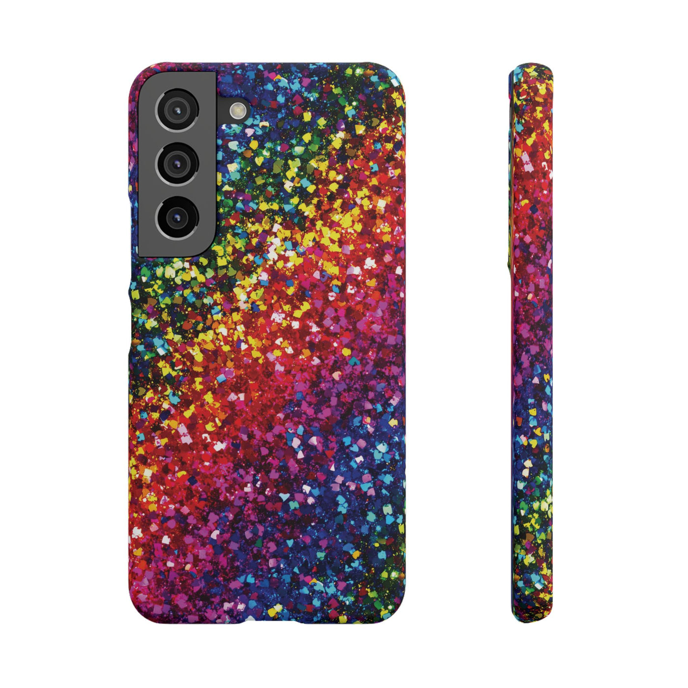 Snap Non-Glitter Muted Color Play on "Faux" Glitter Effect Cute Phone Cases for Samsung and Iphone, 16, 15, 14, S24, S23, S22, S21, S20, Plus and Ultra