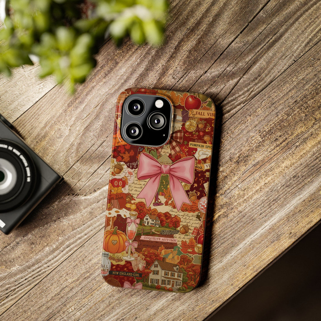 New England fall Coquette Collage Cute Phone Case for Iphone 16 - | iPhone 15 Pro Max Case | iPhone 14 Case Iphone 13 12 11 10 9 8 7 X XS - Studio40ParkLane