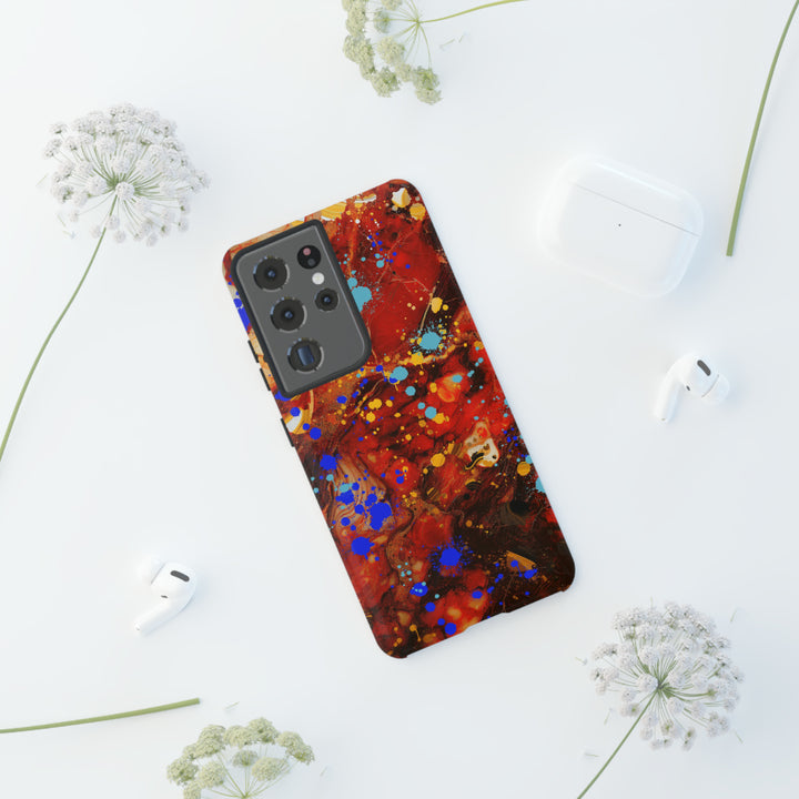 Cool Phone Case | Aesthetic Phone Case | Fall Colors Marble | For Samsung Galaxy S23, S22, S21, S20 | Luxury Double Layer | Cute - Studio40ParkLane
