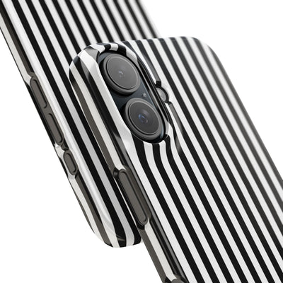 Slim Black White Striped Cute Phone Case for Iphone 16 - | iPhone 15 Pro Max Case | iPhone 14 Case Iphone 13 12 11 10 9 8 7 Gift for Her - Studio40ParkLane