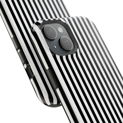Custom Personalized Black White Striped Magsafe Phone Case for Iphone 17 - | iPhone 16 Pro Max Case | iPhone 15 Case Iphone 14 13 12 11 10 - Studio40ParkLane