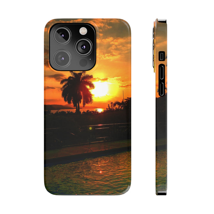 Slim Cute Phone Cases for Iphone - | iPhone 15 Case | iPhone 15 Pro Max Case, Iphone 14 Case, Iphone 14 Pro Max, Iphone 13, Summer Jamaica Sunset - Studio40ParkLane