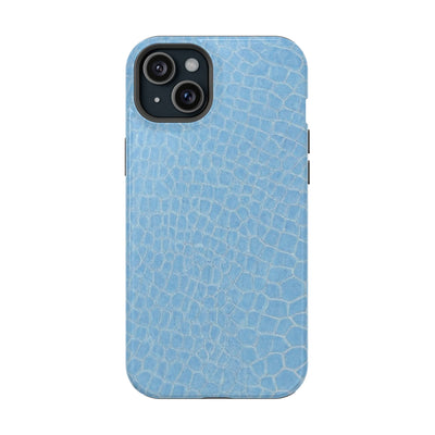 Non Leather Blue Color Pattern Magsafe Cute Phone Case for Iphone Gift for Her, | iPhone 15 Case | iPhone 15 Pro Max Case, Iphone 14, Iphone 14 Pro Max, Iphone 13, Iphone 16
