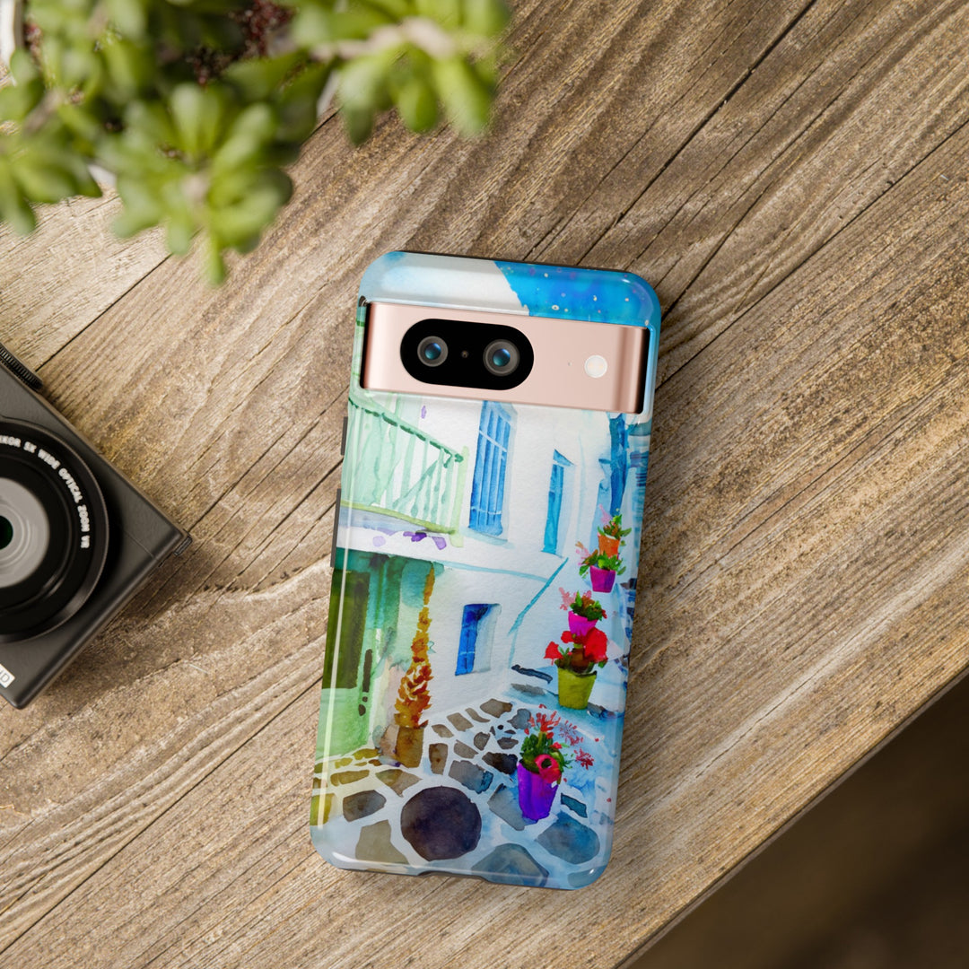 Impact Resistant, Greece House, Cute Phone Cases for Samsung S24, S23, S22, S21, IPhone 15 pro Iphone 14 pro Iphone 13 IPhone 12 Iphone 11 - Studio40ParkLane