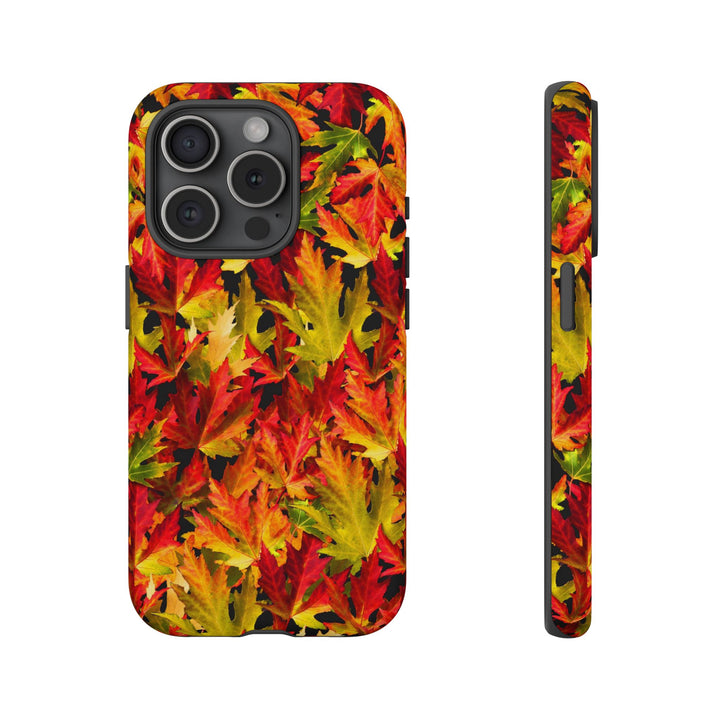 Fall Leaves Impact Resistant, Cute Phone Cases for Samsung S24, S23, S22, S21, IPhone 15 pro Iphone 14 pro Iphone 13 IPhone 12 Iphone 11 - Studio40ParkLane