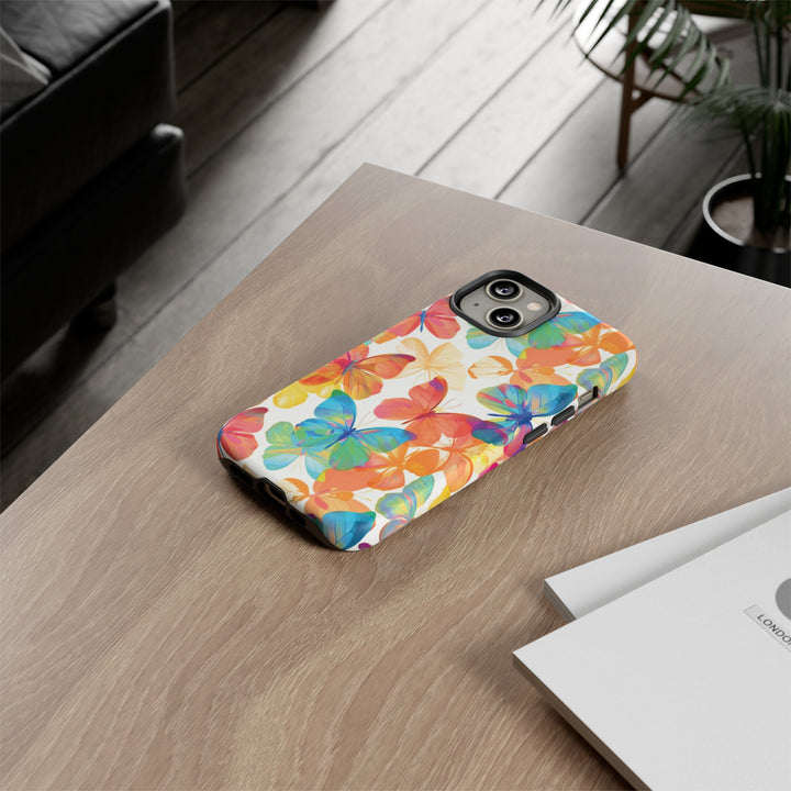 Cute Samsung Case | Cool Iphone Case | Summer Bright Butterflies, Samsung S24, S23, S22, S21, IPhone 15 Case | Iphone 14 Case, Iphone 13 Case - Studio40ParkLane
