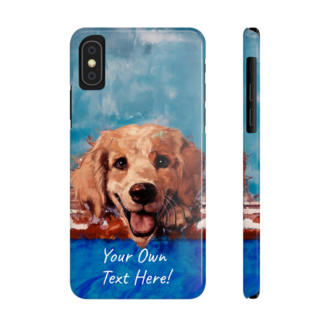 Slim Personalized Cute iPhone Cases - | iPhone 15 Case | iPhone 15 Pro Max Case, Iphone 14 Case, Iphone 14 Pro Max, Iphone 13, Golden Retriever Dog - Studio40ParkLane