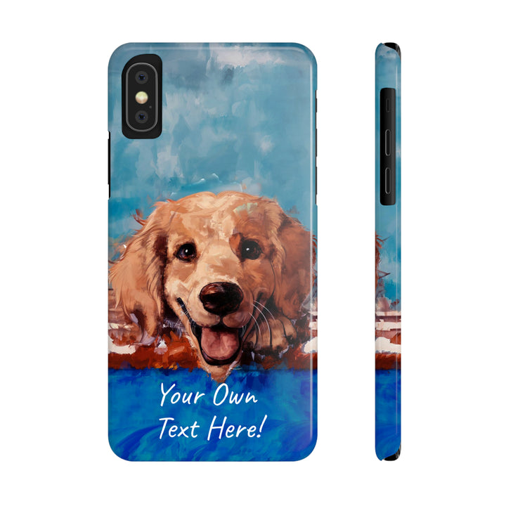 Slim Personalized Cute iPhone Cases - | iPhone 15 Case | iPhone 15 Pro Max Case, Iphone 14 Case, Iphone 14 Pro Max, Iphone 13, Golden Retriever Dog - Studio40ParkLane