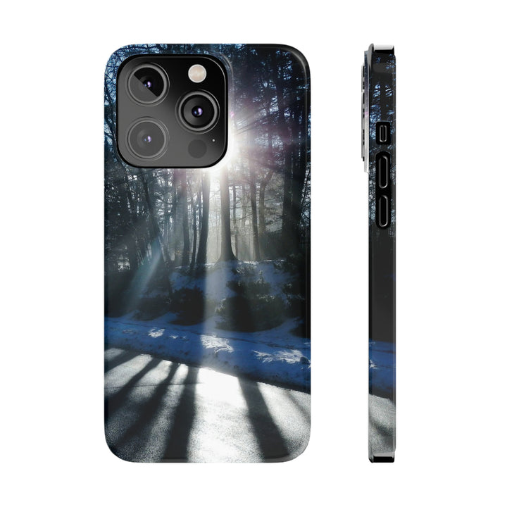 Slim Cute Phone Cases for Iphones - | iPhone 15 Case | iPhone 15 Pro Max Case, Iphone 14 Case, Iphone 14 Pro Max, Iphone 13, Winter Morning Sun - Studio40ParkLane