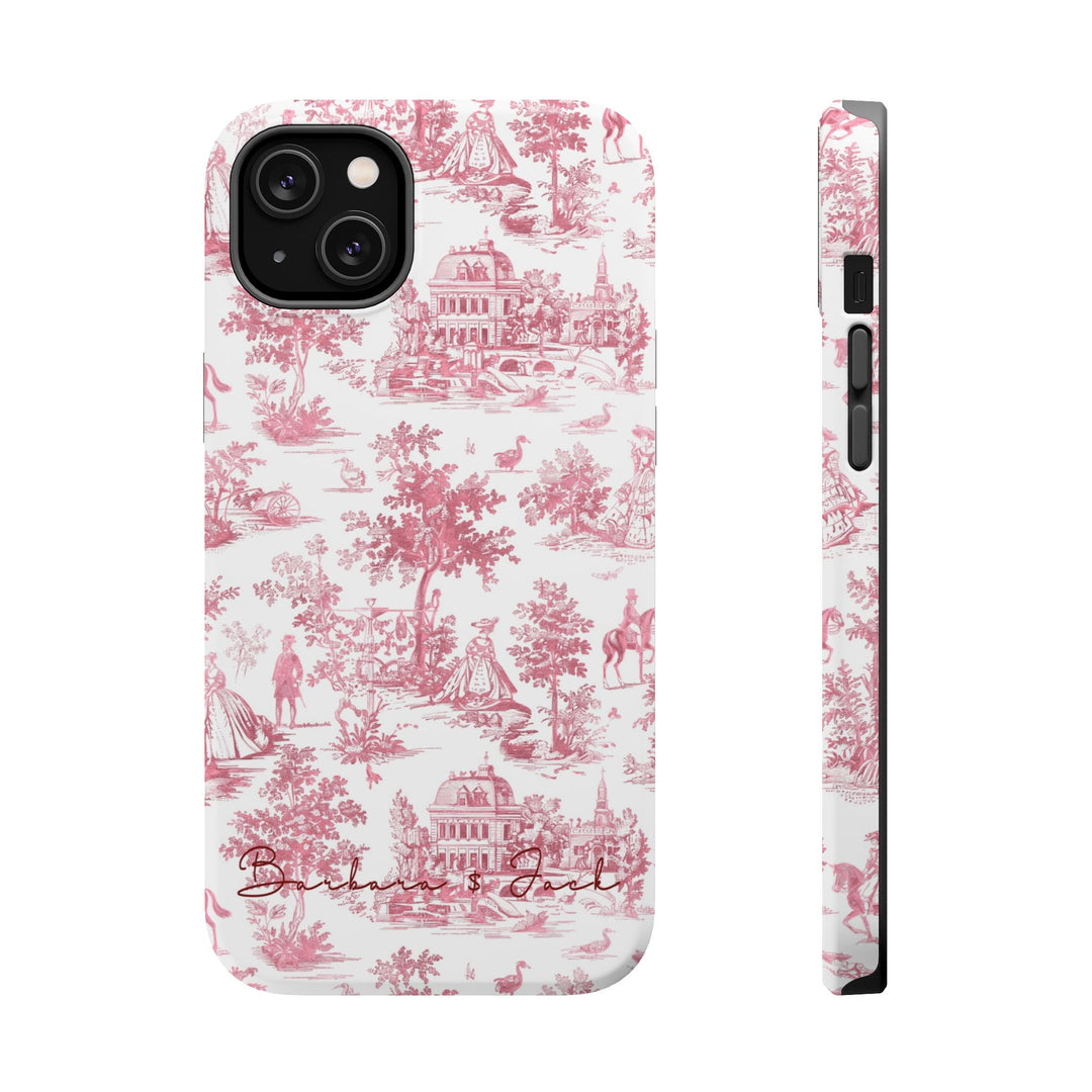 Magsafe French Toile Personalized Initial Custom Gift Cute Phone Cases for Iphone 16 Pro Max | iPhone 15, Pro Max Case, Iphone 14, 13, 12, 11, 10 - Studio40ParkLane