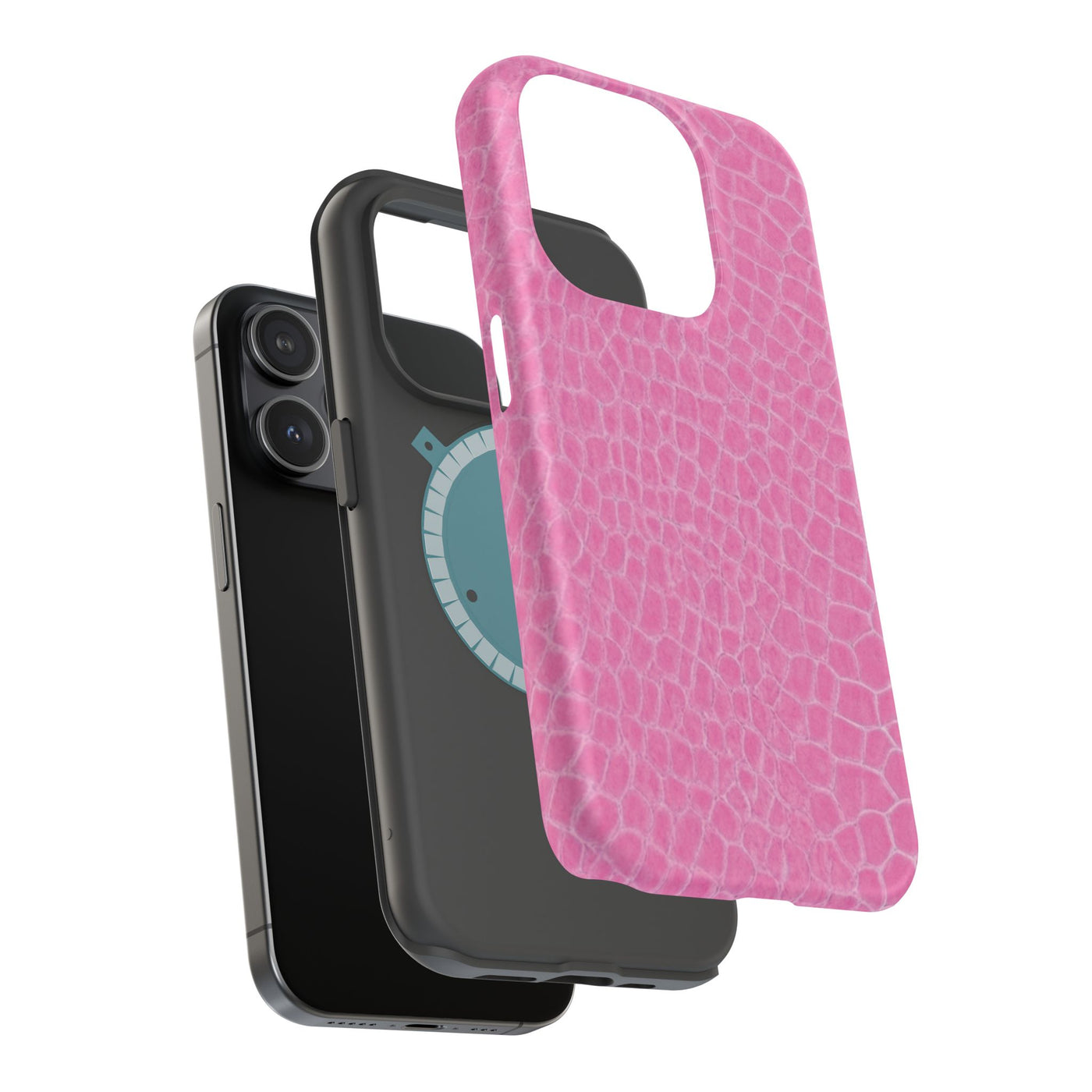 Non Leather Pink Color Pattern Magsafe Cute Phone Case for Iphone Gift for Her,  | iPhone 15 Case | iPhone 15 Pro Max Case, Iphone 14, Iphone 14 Pro Max, Iphone 13, Iphone 16