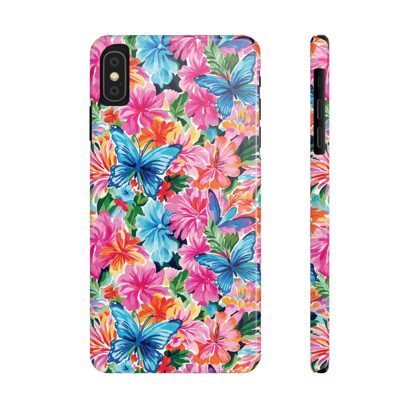 Slim Butterflies Flowers Gift for Her Cute Phone Cases for Iphone 16 Pro Max | iPhone 15 Case | iPhone 15 Pro Max Case, Iphone 14, 13, 12, 11, 10, 8, 7 - Studio40ParkLane