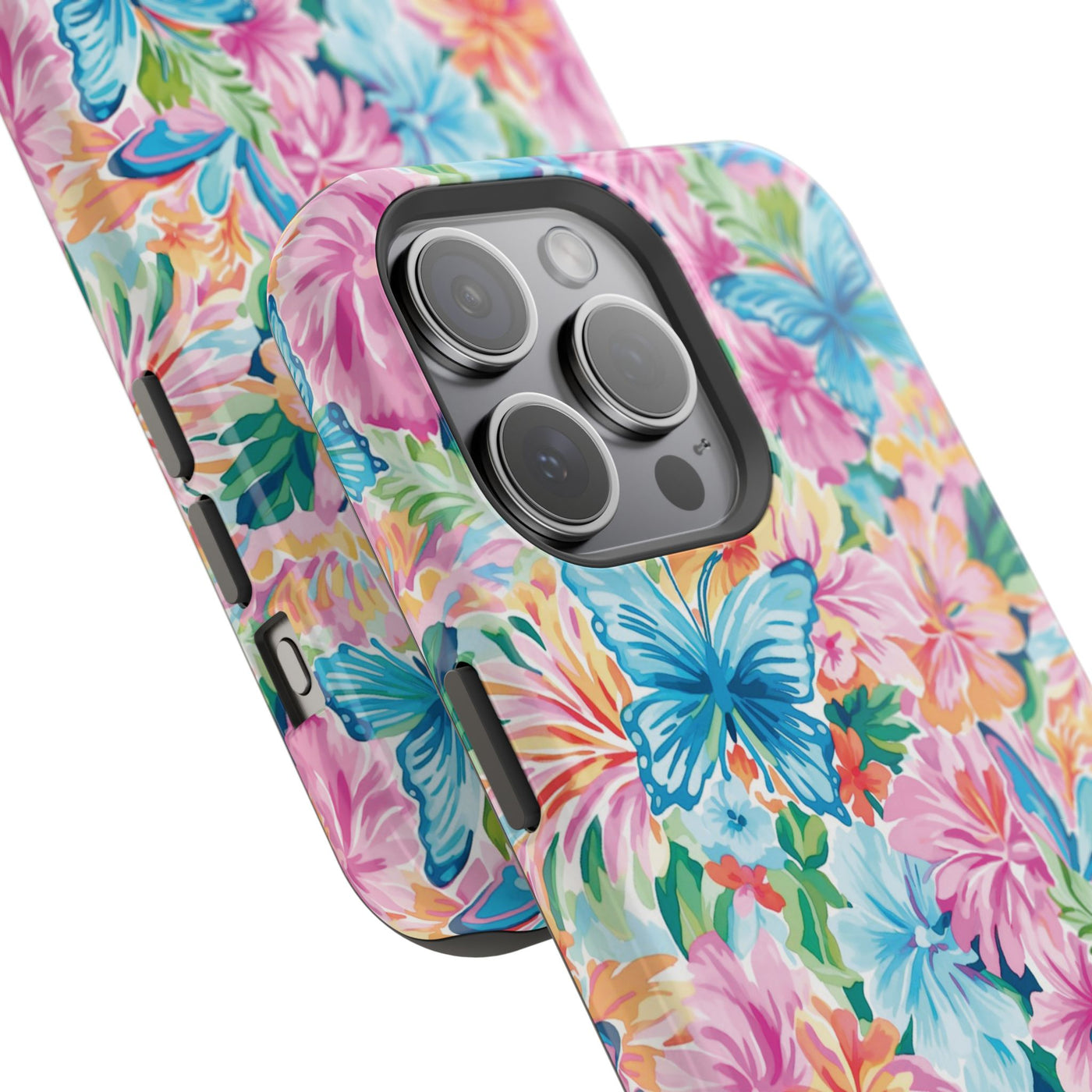Butterflies Flowers Magsafe Cute Phone Case for Iphone Gift for Her, iPhone 16 Case iPhone 15 Pro Max Case, Iphone 14, Iphone 14 Pro Max, 13, 12