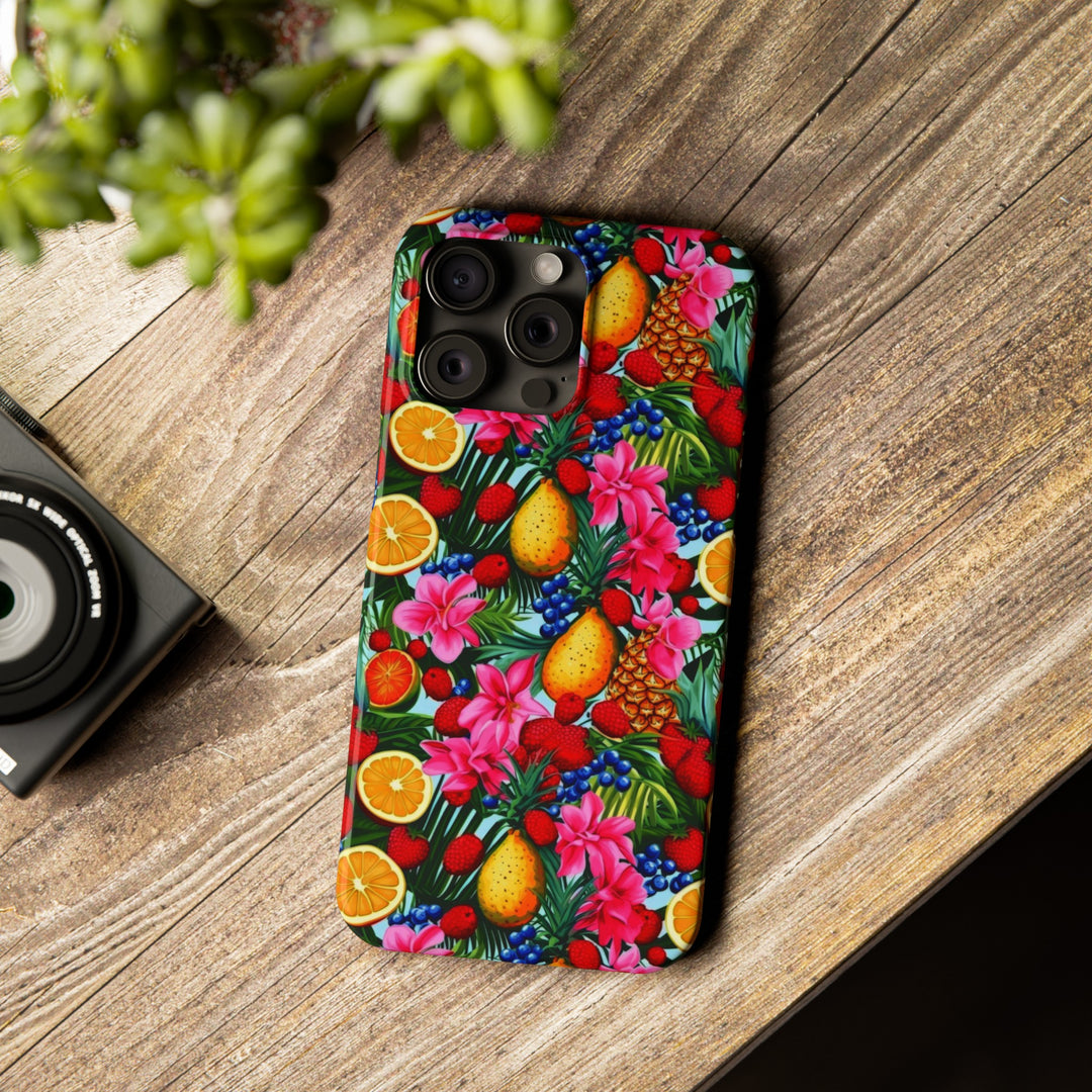 Slim Cute Phone Cases for Iphone - | iPhone 15 Case | iPhone 15 Pro Max Case, Iphone 14 Case, Iphone 14 Pro Max, Iphone 13, Summer Mixed Fruit - Studio40ParkLane