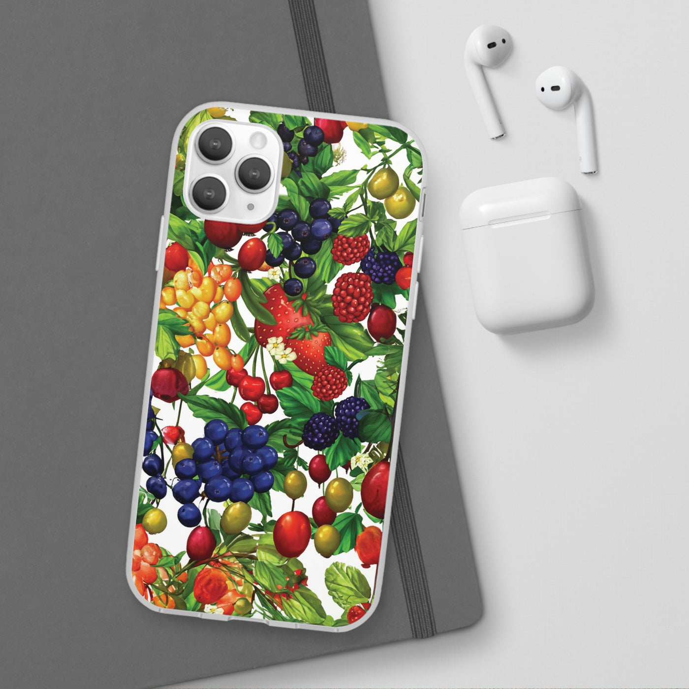 Cute Flexi Phone Cases, For Samsung Galaxy and Iphone, Summer Mixed Fruit, Galaxy S23 Phone Case, Samsung S22 Case, Samsung S21, Iphone 15, Iphone 14, Iphone 13