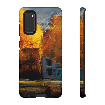 Impact Resistant, Fall Leaves Oil Painting, Cute Phone Cases for Samsung S24, S23, S22, S21, IPhone 15 pro Iphone 14 pro Iphone 13 IPhone 12 Iphone 11