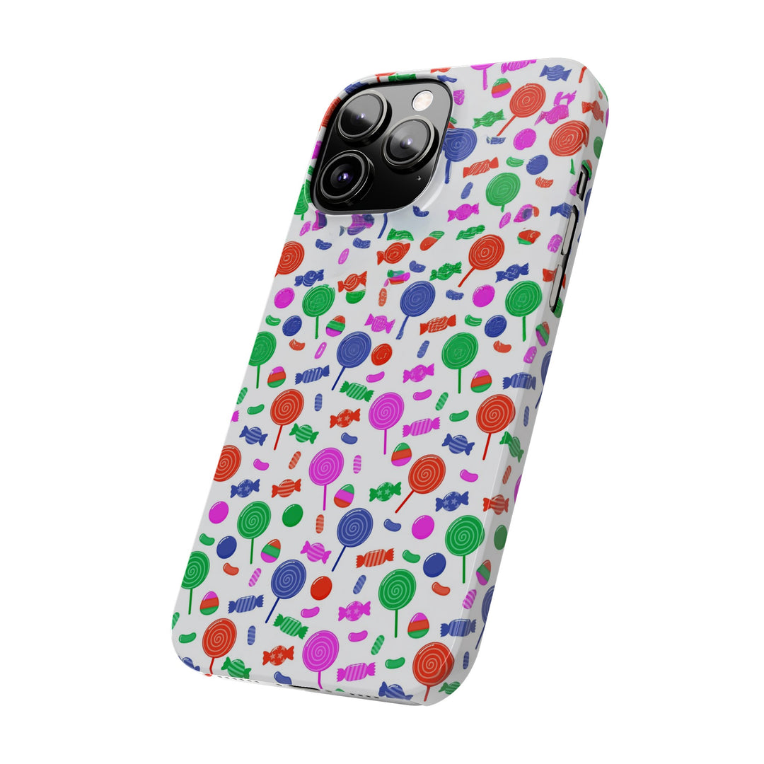 Slim Cute Phone Cases for Iphone - | iPhone 15 Case | iPhone 15 Pro Max Case, Iphone 14 Case, Iphone 14 Pro Max, Iphone 13, Summer Lollipops Red - Studio40ParkLane