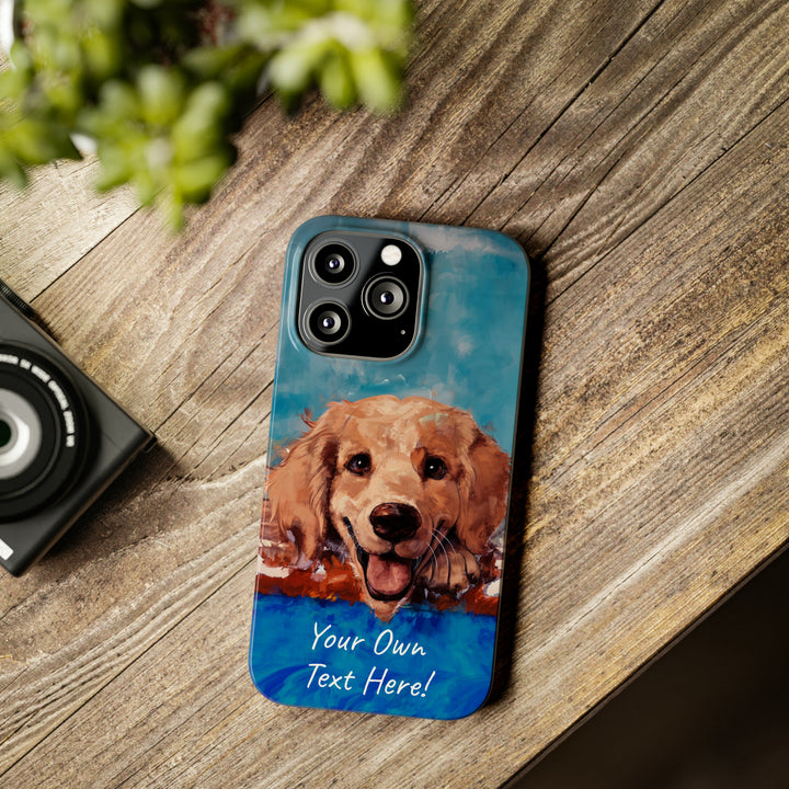 Slim Personalized Cute iPhone Cases - | iPhone 15 Case | iPhone 15 Pro Max Case, Iphone 14 Case, Iphone 14 Pro Max, Iphone 13, Golden Retriever Dog - Studio40ParkLane