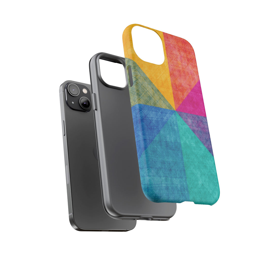 Impact Resistant, Colored Shapes, Cute Phone Cases for Samsung S24, S23, S22, S21, IPhone 15 pro Iphone 14 pro Iphone 13 IPhone 12 Iphone 11 - Studio40ParkLane