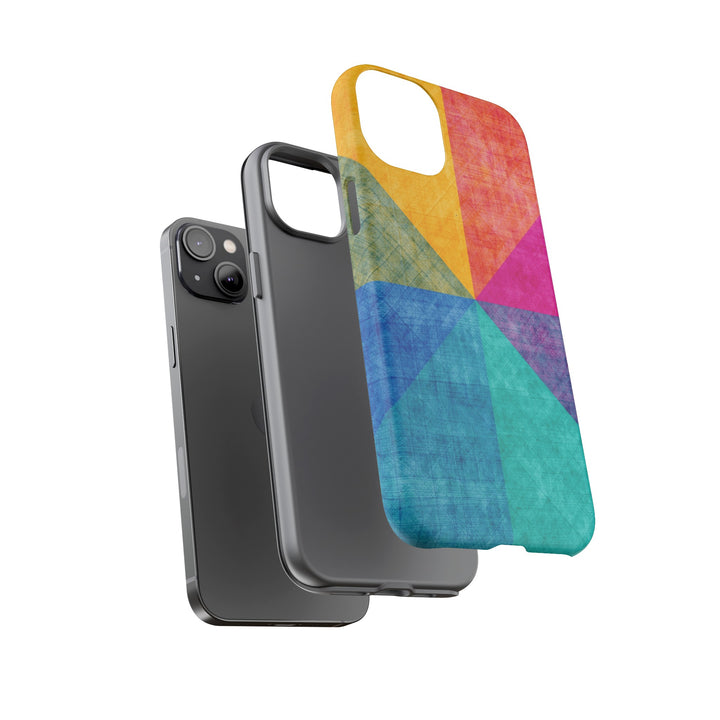 Impact Resistant, Colored Shapes, Cute Phone Cases for Samsung S24, S23, S22, S21, IPhone 15 pro Iphone 14 pro Iphone 13 IPhone 12 Iphone 11 - Studio40ParkLane