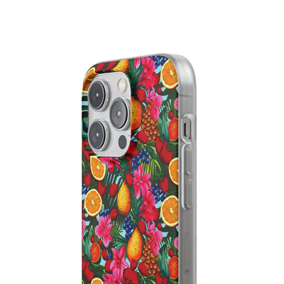 Cute Flexi Phone Cases, For Iphones and Samsung Galaxy Phones, Summer Mixed Fruit, Galaxy S23 Phone Case, Samsung S22 Case, Samsung S21, Iphone 15, Iphone 14, Iphone 13