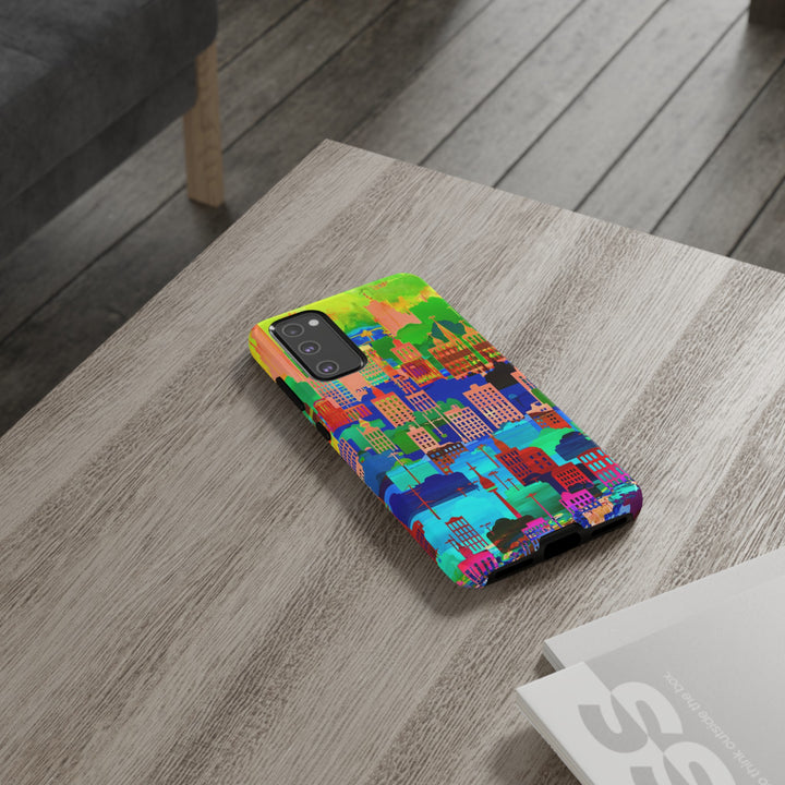 Cute Samsung Case | Cool Iphone Case | Summer City Skyline, Samsung S24, S23, S22, S21, IPhone 15 Case | Iphone 14 Case, Iphone 13 Case - Studio40ParkLane