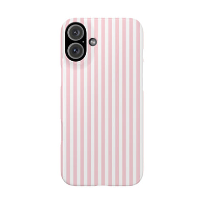 Slim Sweet Pink Striped Cute Phone Case for Iphone 16 - | iPhone 15 Pro Max Case | iPhone 14 Case Iphone 13 12 11 10 9 8 7 X XS Gift for Her