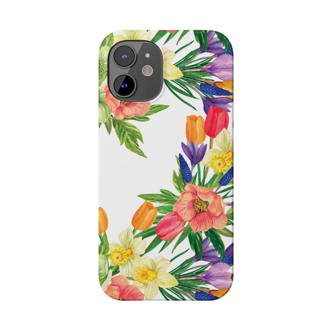 Slim Spring Flowers Gift for Her Cute Phone Cases for Iphone 16 Pro Max | iPhone 15 Case | iPhone 15 Pro Max Case, Iphone 14, 13, 12, 11, 10, 8, 7 - Studio40ParkLane