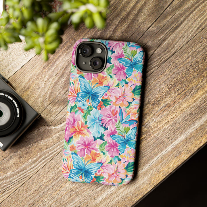Premium Tough Butterflies Flowers Cute Phone Cases for Samsung S24, S23, S22, S21, S20, Plus and Ultra, Iphone 16 Pro Max,15, 14, 13, 12, 11, 10 - Studio40ParkLane