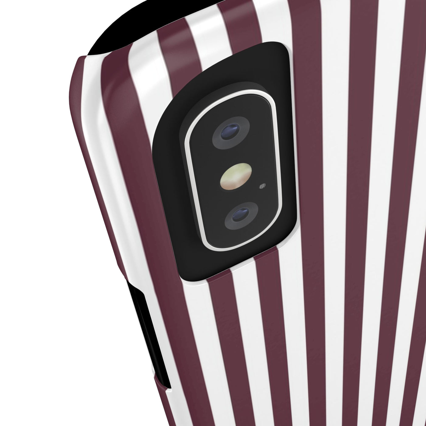 Slim Burgundy Wine Striped Cute Phone Case for Iphone 16 - | iPhone 15 Pro Max Case | iPhone 14 Case Iphone 13 12 11 10 9 8 7 Gift for Her - Studio40ParkLane