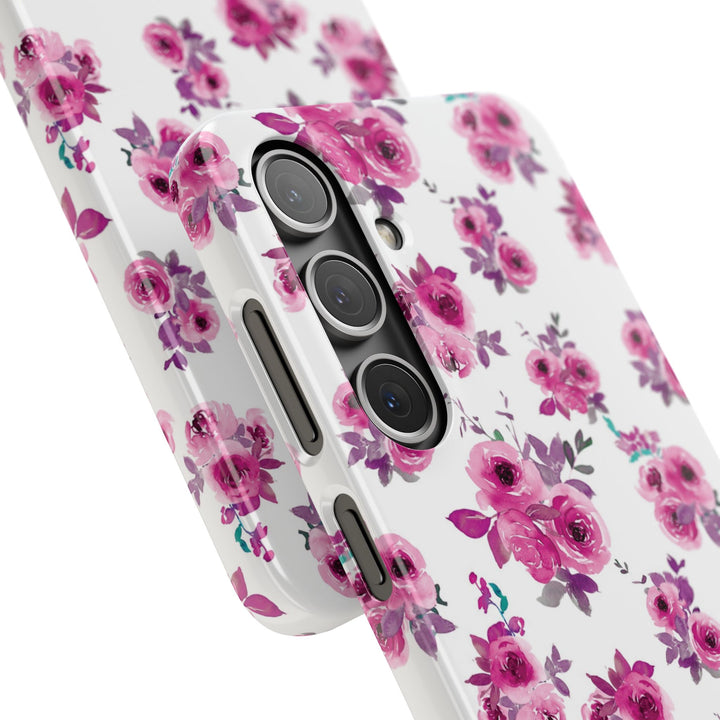 Sleek Snap Flowers Gift for Her Cute Phone Case for iPhone 16 15 14 13 12 11 X Xs Max Xr Pro Plus Samsung Galaxy S24 S23 S22 S21 S20 Ultra