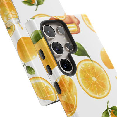 Impact Resistant, Lemon Fruit Pie, Cute Phone Cases for Samsung S24, S23, S22, S21, IPhone 15 pro Iphone 14 pro Iphone 13 IPhone 12 Iphone 11