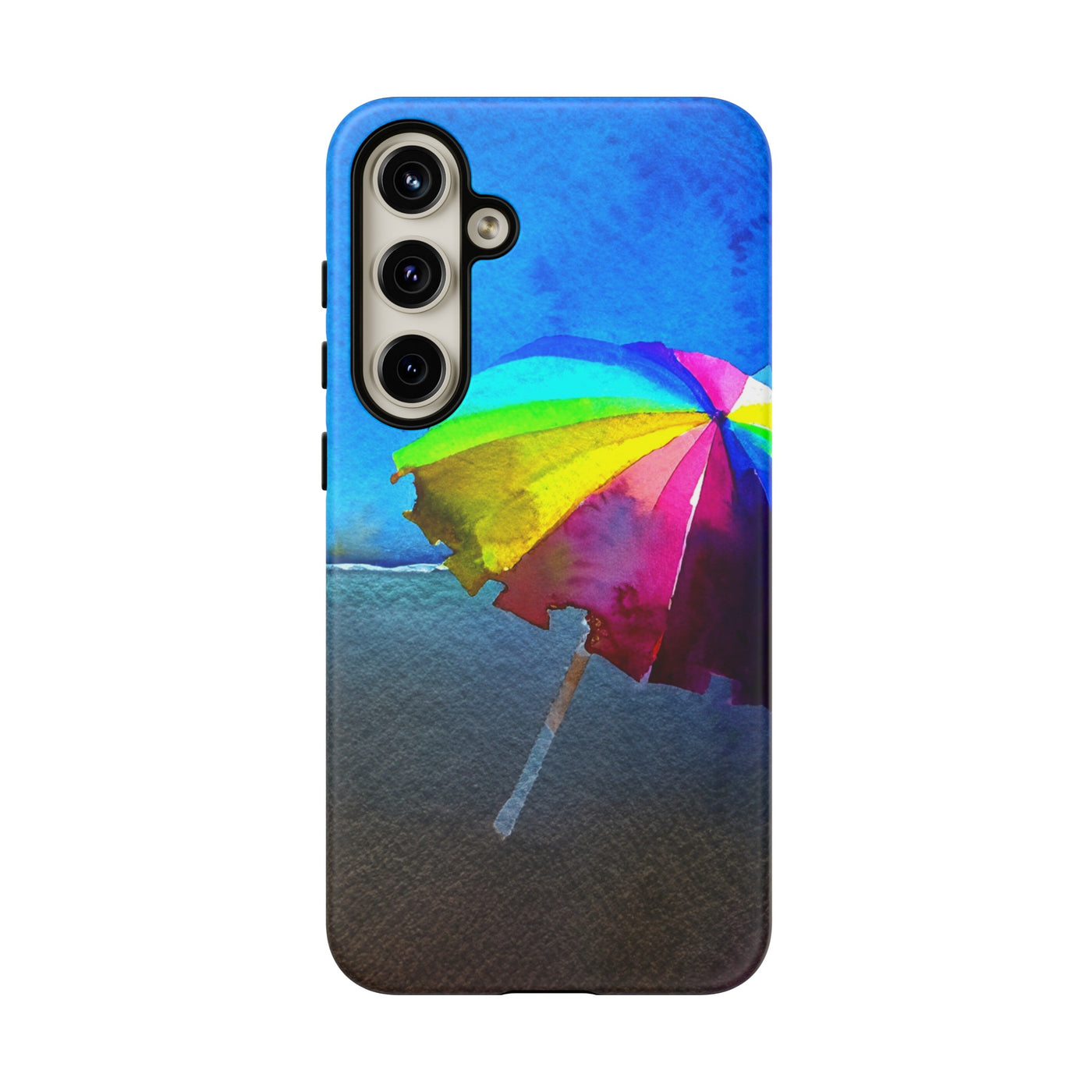 Cute Samsung Case | Cool Iphone Case | Summer Colorful Beach Parasol, Samsung S24, S23, S22, S21, IPhone 15 Case | Iphone 14 Case, Iphone 13 Case