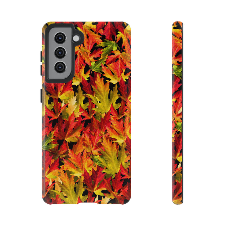 Fall Leaves Impact Resistant, Cute Phone Cases for Samsung S24, S23, S22, S21, IPhone 15 pro Iphone 14 pro Iphone 13 IPhone 12 Iphone 11 - Studio40ParkLane