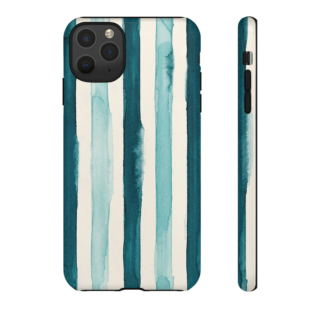 Tough Cute Green Stripes Phone Case, for IPhone 17 Pro Max | Iphone 17 Air, Iphone 16, IPhone 15, 14 13 12, Samsung Galaxy S26, S25, S24, S23
