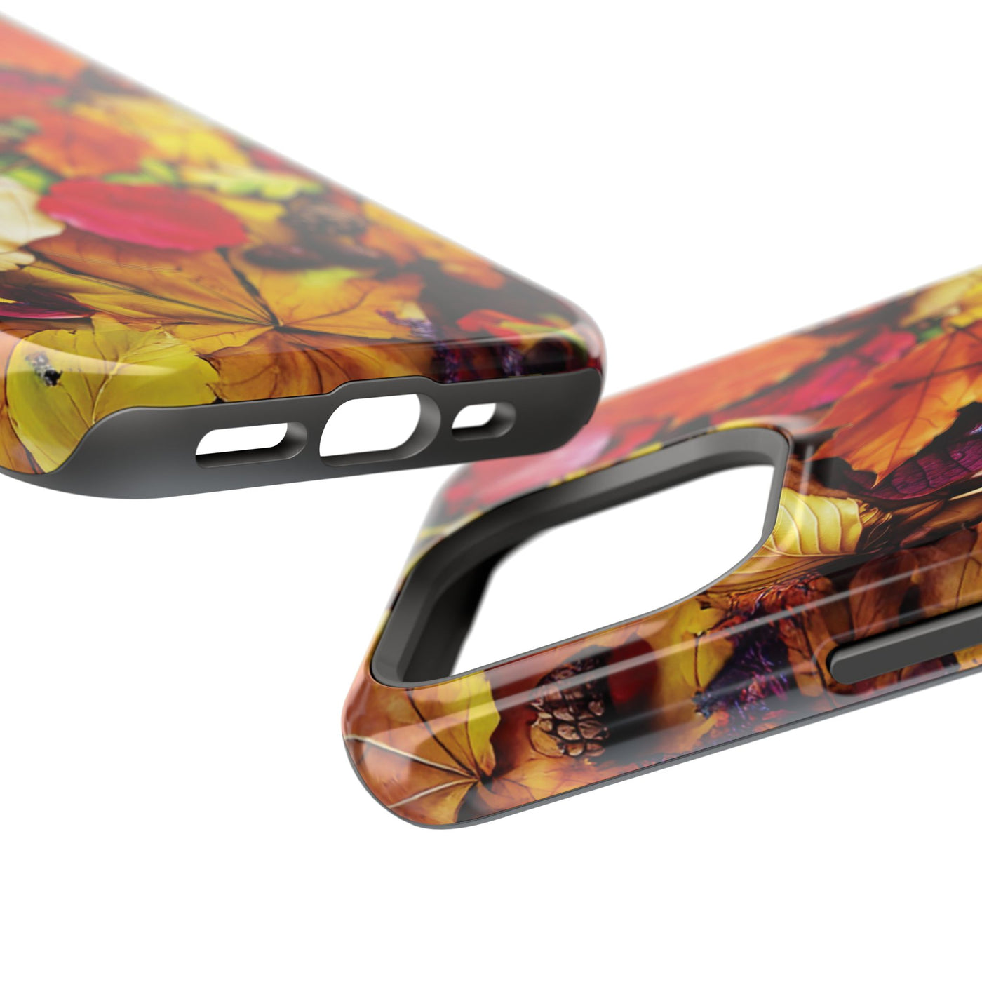 Aesthetic Tough Magsafe Fall Leaves Foliage Phone Case - For iPhone 17 Pro Max iPhone 16 Pro iPhone 15 Iphone 14 Plus 13 Pro 12 11 10 - Studio40ParkLane