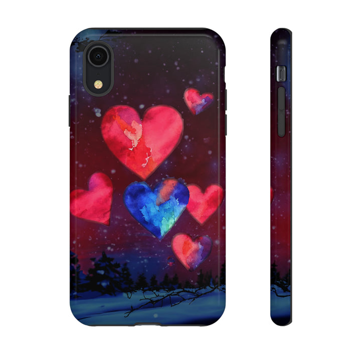 Cute IPhone Case | Rising Heart Love Night, iPhone 15 Case | iPhone 15 Pro Case, Iphone 14 Case, Iphone 14 Pro Max Case, Iphone 13 Case - Studio40ParkLane