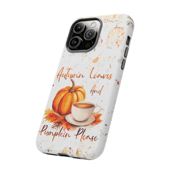 Impact Resistant, Fall Leaves Pumpkin Pie, Cute Phone Cases for Samsung S24, S23, S22, S21, IPhone 15 pro Iphone 14 pro Iphone 13 IPhone 12 Iphone 11 - Studio40ParkLane