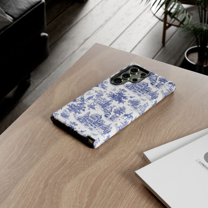French Toile Premium Tough Phone Case, Timeless Cute Phone Case for Samsung Galaxy S25 S24 S23 Ultra &amp; iPhone 16 15 Pro Max - Studio40ParkLane
