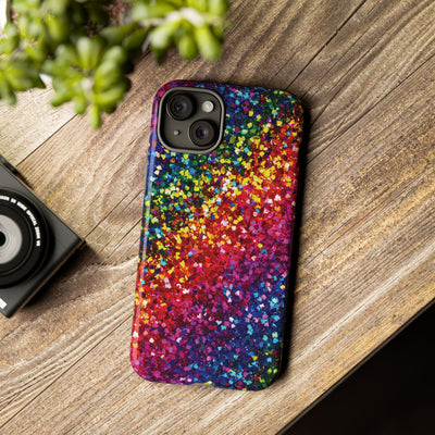 Muted Faux Play on Glitter Effect Cute Phone Case, for IPhone 16 pro Max | Iphone 15, Iphone 14, IPhone 13 Case, 11 8 7, Samsung Galaxy S24, S23, S22, S21, 2 Layer Protection