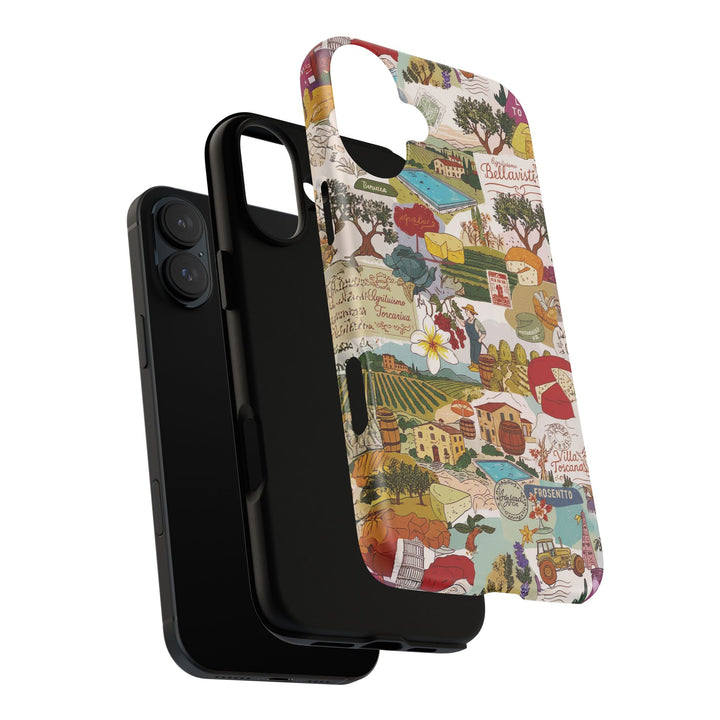 Italy Tuscany Coquette Collage Tough Premium Phone Case - For iPhone 17 Pro Max iPhone 16 Pro iPhone 15 Iphone 14 Plus 13 Pro 12 11 10 XR - Studio40ParkLane