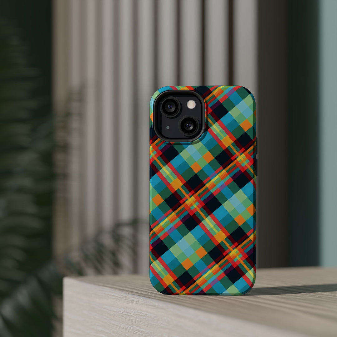 Checkered Plaid Magsafe Gift for Her Cute Phone Case for Iphone, | iPhone 16 | iPhone 15 Pro Max, Iphone 14 Pro Max, 13 12 11 10 9 8 7 - Studio40ParkLane