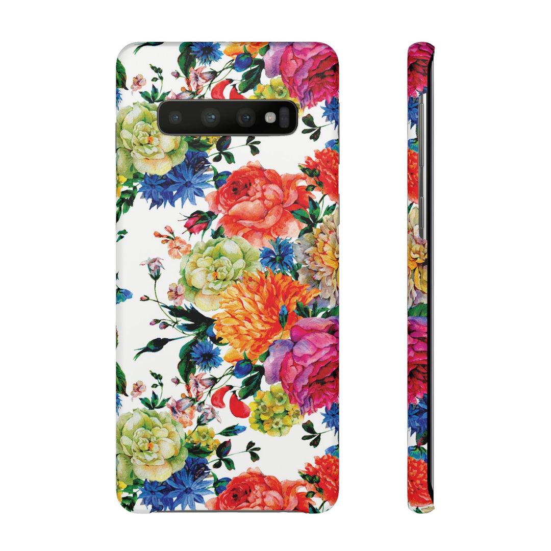 Sleek Snap Colorful Flowers Cute Phone Case for iPhone 16 15 14 13 12 11 X Xs Max Xr Pro Plus Samsung Galaxy S24 S23 S22 S21 S20 Note Ultra