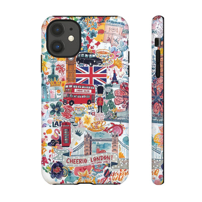 London England Coquette Collage Tough Premium Phone Case - For iPhone 17 Pro Max iPhone 16 Pro iPhone 15 Iphone 14 Plus 13 Pro 12 11 10 XR - Studio40ParkLane