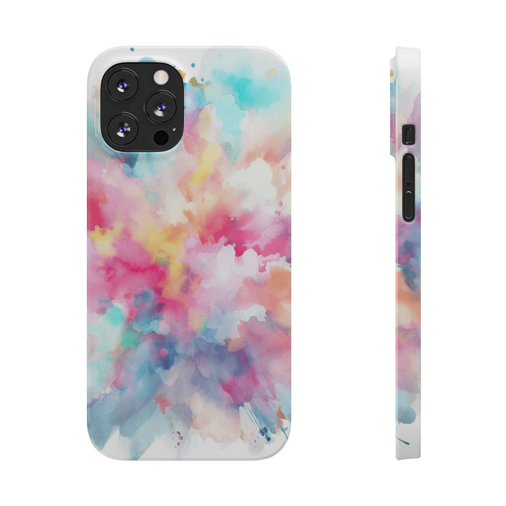 Slim Paint Splash Pink Gift for Her Cute Phone Cases for Iphone 16 Pro Max | iPhone 15 Case | iPhone 15 Pro Max Case, Iphone 14, Iphone 14 Pro Max, Iphone 13 12 11 8 7 - Studio40ParkLane